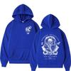 Autumn Men's Women's Hoodies Skeleton Warrior Printing Unisex Fashion Pullover Long Sleeves Loose Casual Vintage Sweatshirts