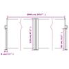 Retractable Side Awning Red 120 x 1000 cm