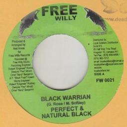 7inch Record PERFECT & NATURAL BLACK - Black Warrian / January Morning Rid FW0021 Free Willy Jamaica Reggae, Ska & Dub Used