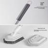 Телескопическая Длинная Ручка Щетка для Чистки Ванной Плитки Туалета Треугольная Щетка Многофункциональная Двойная Щетка Головка Щетка для Пола