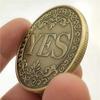 Монета-решалка «Да Нет» - 1 шт. Бронзовая Винтажная Монета на Удачу Памятная Монета Игровой Реквизит Коллекция Украшение Поделки
