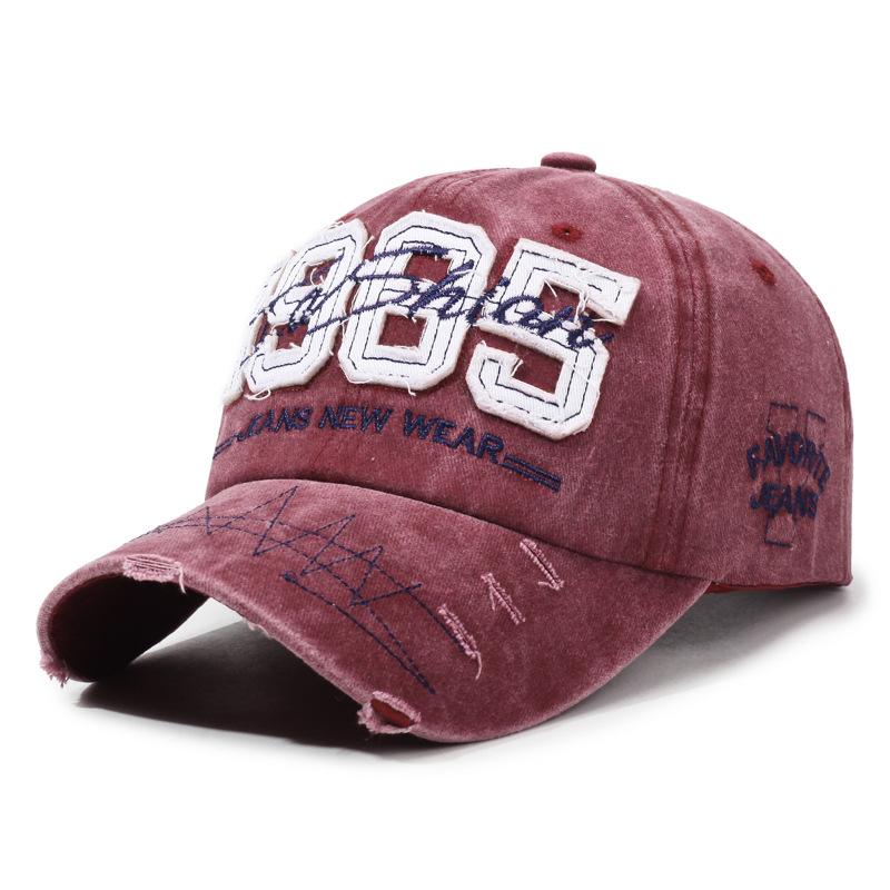 Vintage Men Letter Embroidery Baseball Cap Spring Summern Women Cap