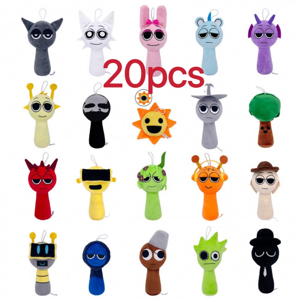 10-20 шт. Плюшевые игрушки Sprunki Плюшевая кукла Sprunki Игра Мультяшная подушка Детские подарки на день рождения Набивные куклы Рождественский подарок