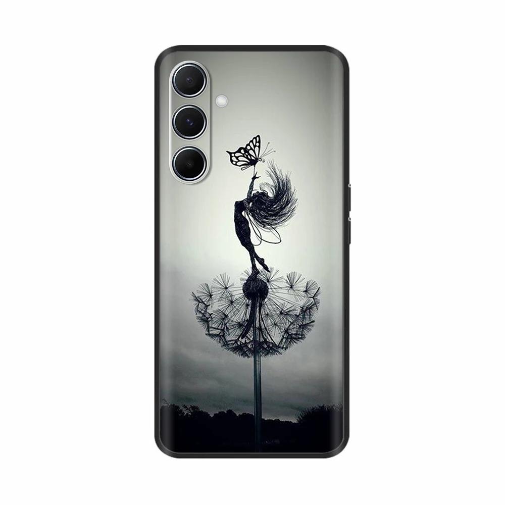Чехол для Samsung Galaxy A56 Мягкий силикон Funda Чехол для Samsung Galaxy A55 5G Сладкий Рисованный Модный Мультяшный Милый Чехол для Телефона