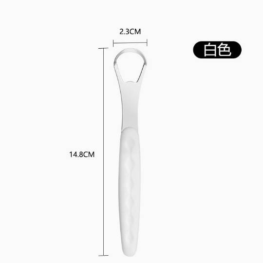 Tongue Cleaner Stainless Steel Tongue Scraper with Ergonomic Handle for Oral Hygiene and Fresh Breath Daily Use