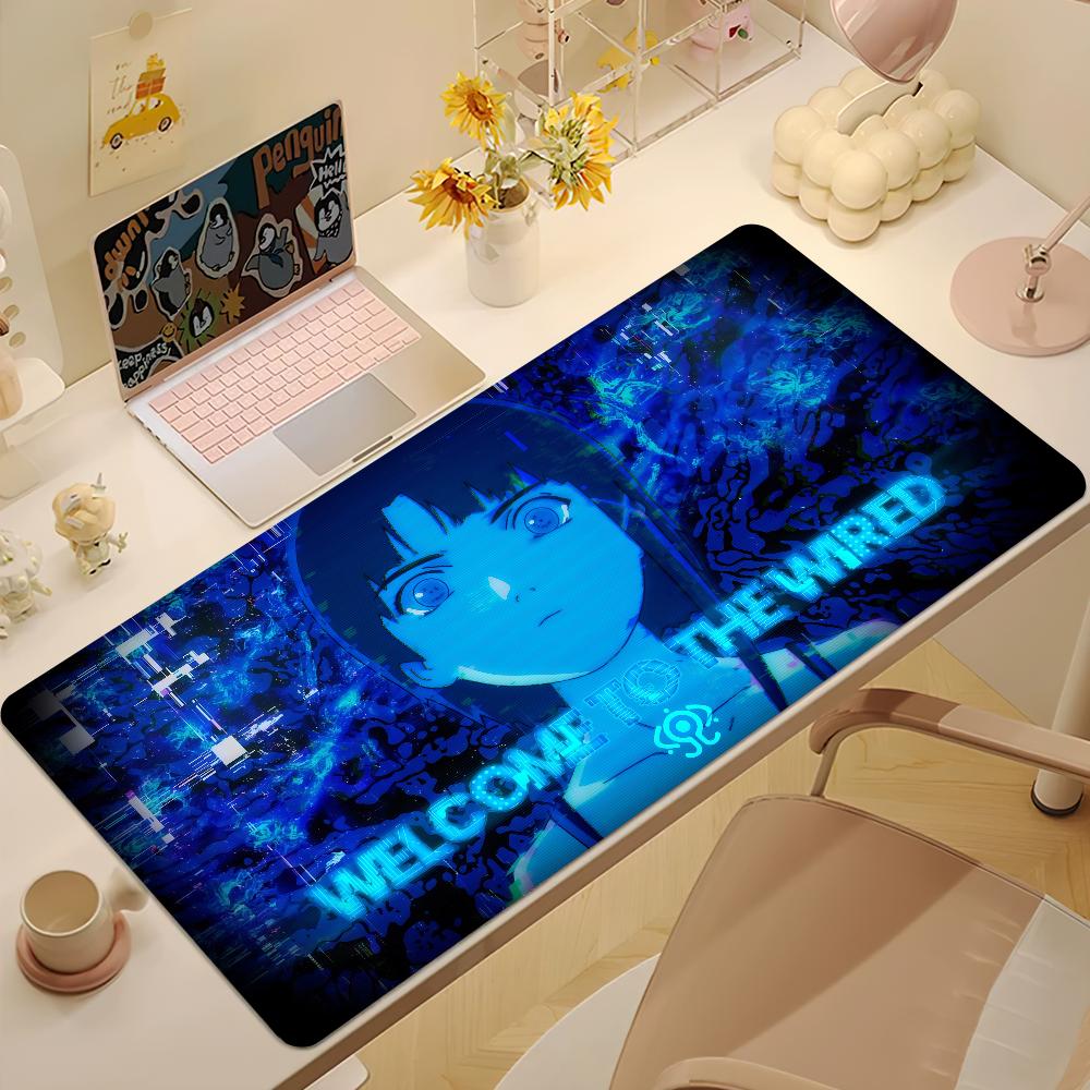 Serial EExperiments Lain Mouse Pad Large NonSlip Lockedge Desktop Computer Desk Mat Keyboard Mousepad Office Gamer Student