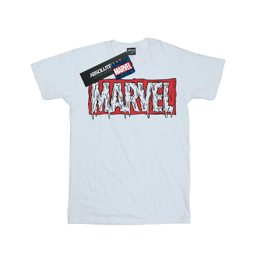 Marvel Mens Drip Logo T-Shirt