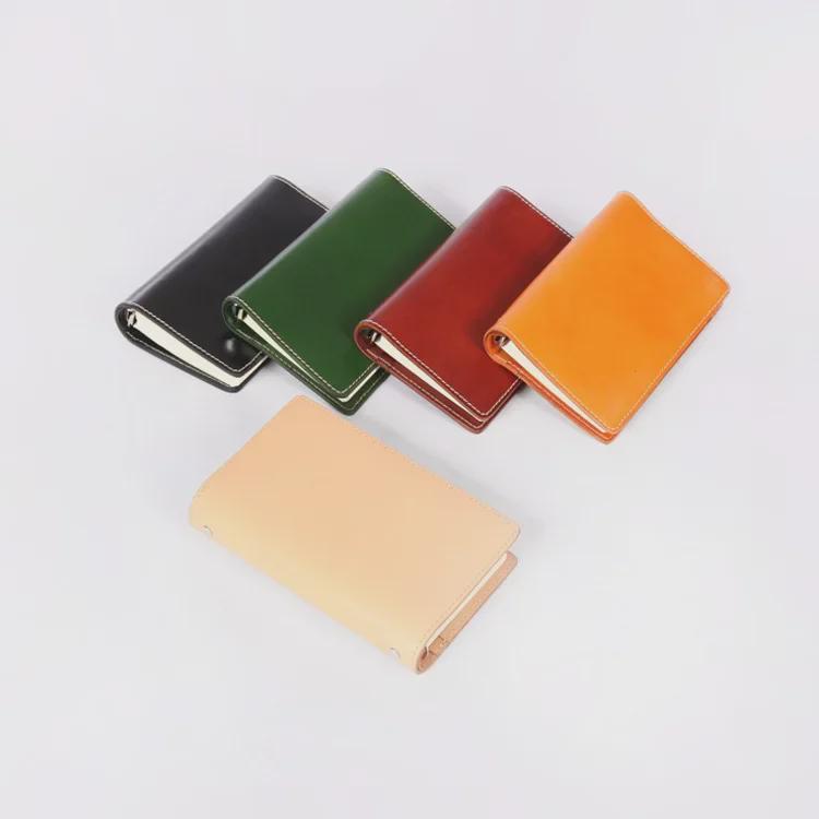 A6 Genuine Leather Retro Business Notebook - Vegetable Tanned, Handmade, Loose-Leaf Diary