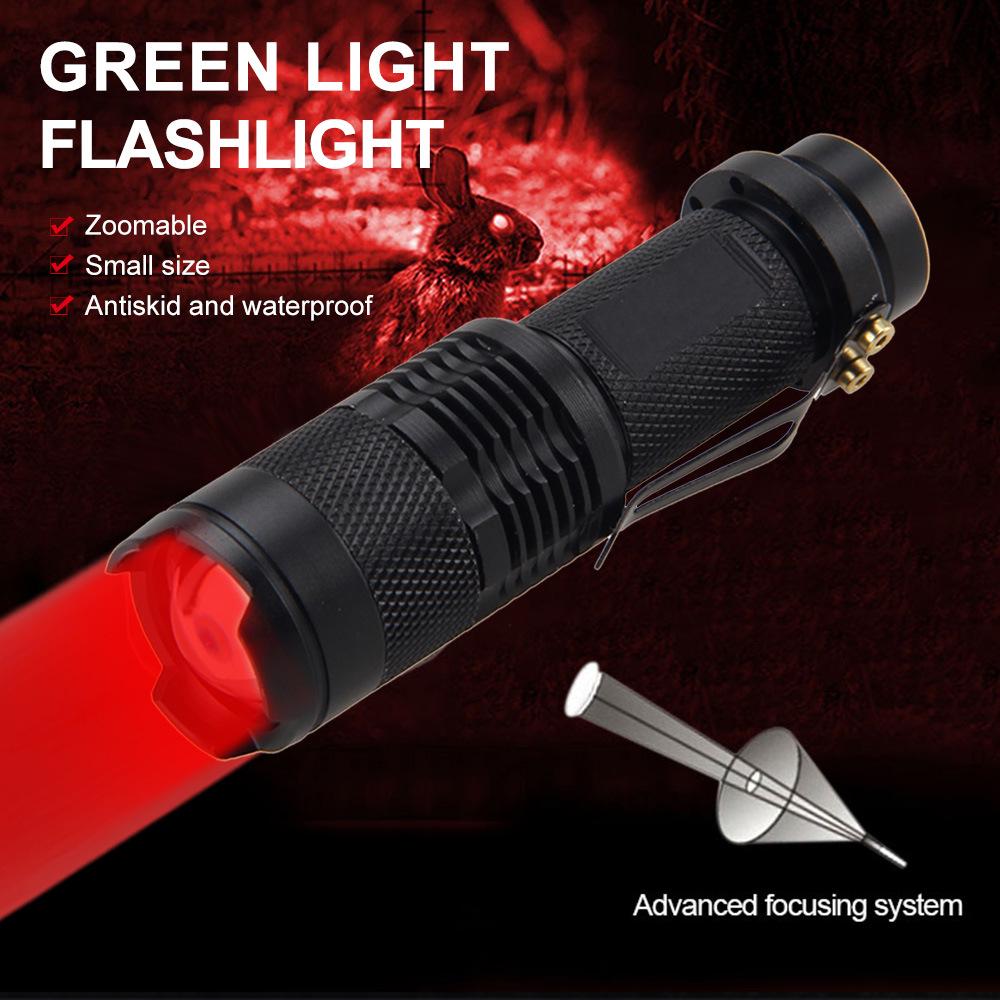Zoom Mini SK68 Strong Light Flashlight with Pen Clip for Camping