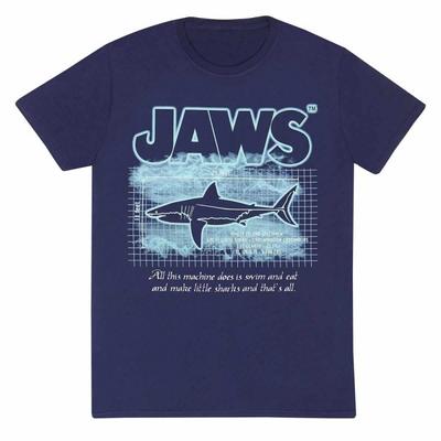 Jaws Большая белая информационная футболка унисекс для взрослых