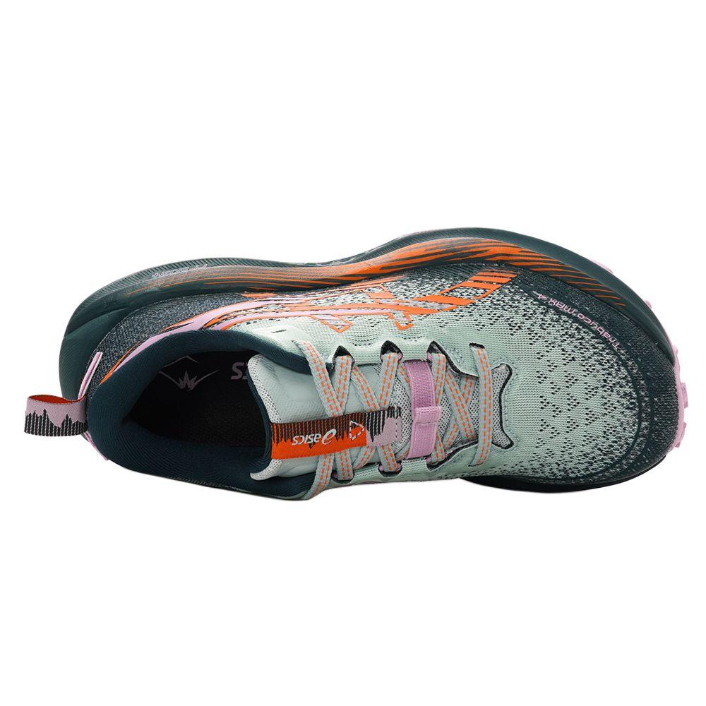 Asics Trabuco Max 4 Cold Moss Nova Orange женские кроссовки зеленые 1012B769-400