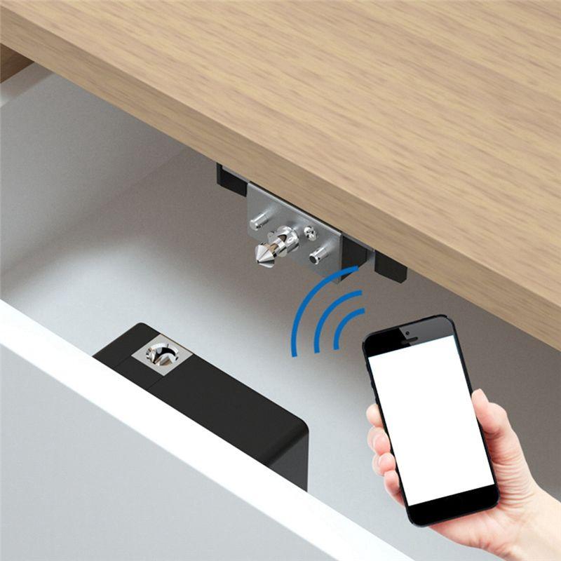 WON Бесшумный замок для ящика Электронный умный замок Bluetooth Невидимый замок для шкафа Шкафчик Замок для шкафчика