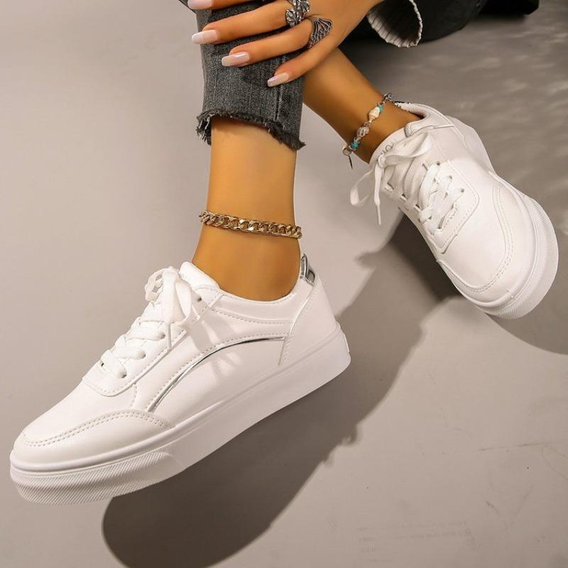 Большие размеры плоские белые туфли женские кроссовки женские повседневные туфли на платформе женские плоские белые туфли на шнуровке размер 42 женская спортивная обувь