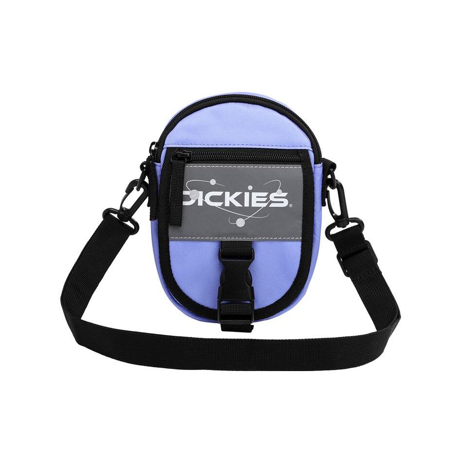 Dickies Adjustable Shoulder Strap Zipper Closure Crossbody Bag Unisex bags Light-Purple DK011078D05