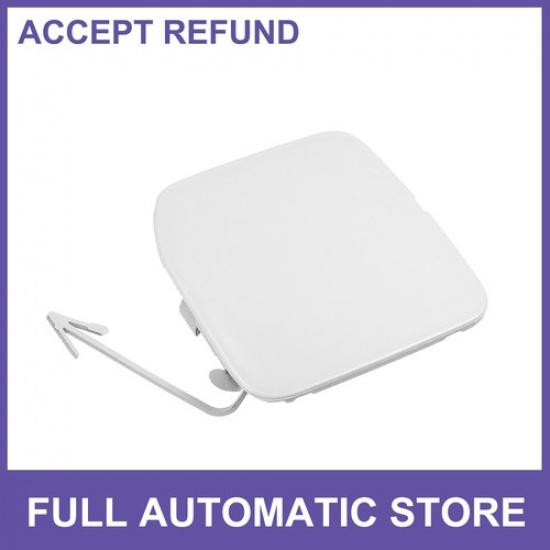 Front Bumper Tow Hook Eye Hole Cover Single for Nissan Versa Sedan White