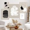 Minimalist Abstract Line Art Canvas Painting Beige Black Poster and Print Wall Modern Pictures Print for Living Room Home Decor