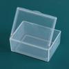 Прозрачная коробка для хранения квадратных мелких предметов, упаковочные коробки, контейнер для ювелирных изделий, бусин, органайзер для разной мелочи, рыболовные инструменты