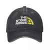 Бейсболка The Stone Roses с логотипом Tsr для мужчин и женщин, потертая, стираная, головной убор, рок-группа, музыка, путешествия, мягкая, без структуры, кепка
