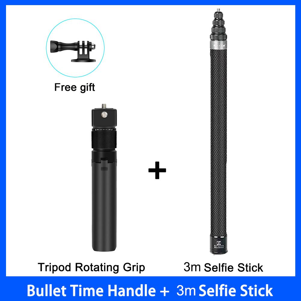 For Insta360 X6 X5 X4 X3 Carbon Fiber Invisible Selfie Stick 1.5m 3m Time Bundle Tripod Handle for Insta 360 Accessories 7