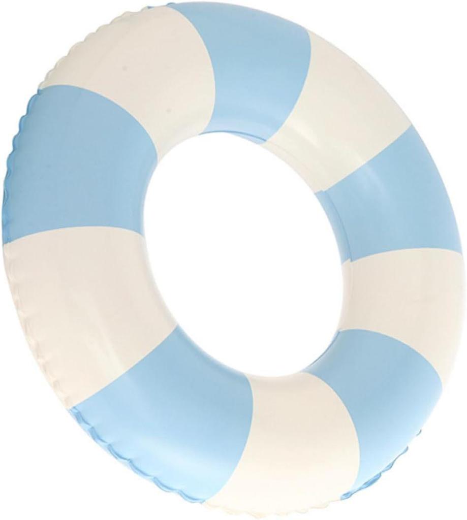 Датский ретро полосатый детский плавательный круг - Оливковый ПВХ надувной нарукавник