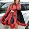 European & American Fashion: Women's Faux Fox Fur Shawl Coat