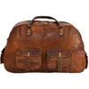 Leather Bag Duffel Travel Men Luggage Gym Vintage Genuine Weekend Overnight New"