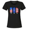 Patriotic Popsicles Ice Cream 4th of July Women's T-Shirt Patriotic Shirts