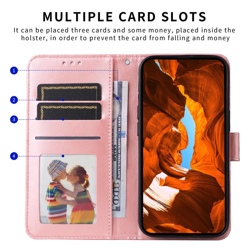 For Xiaomi Redmi Note 14 4G (164.84mm) Case Sunflower Imprint Leather Wallet Phone Cover