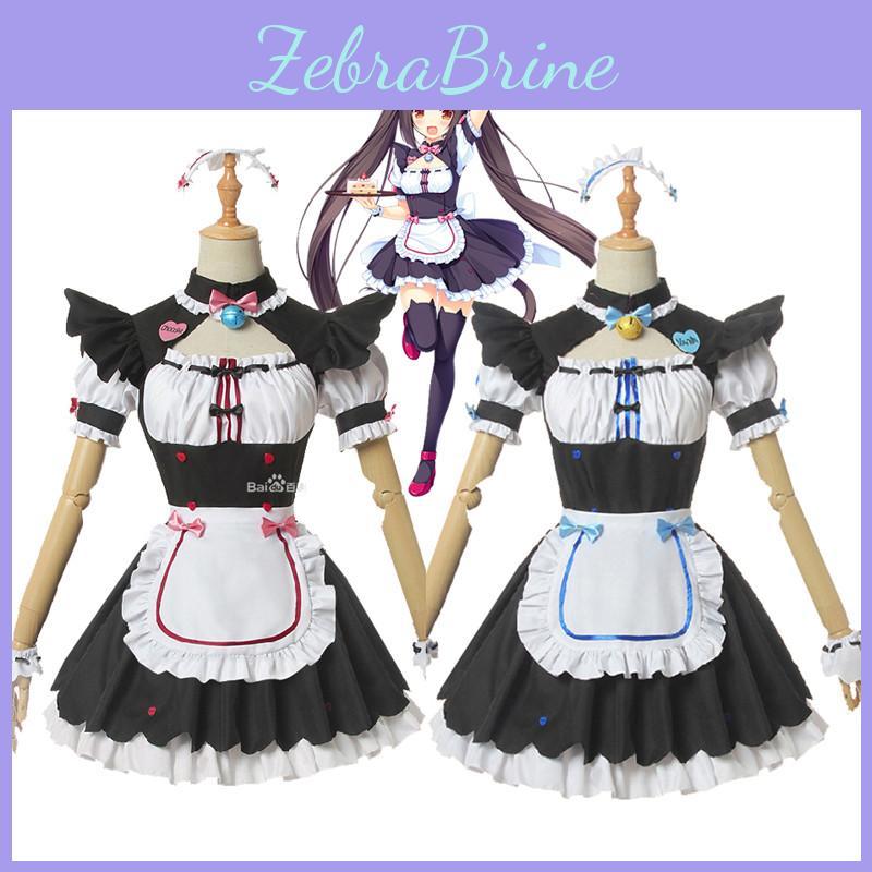 Дышащий косплей-костюм Nekopara Chocola Vanilla Изысканное исполнение