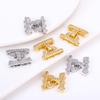 17.5X18MM Позолоченное 18K Золотом Соединитель-Застежка на 3 Нити, Застежка-Крепление с Инкрустацией Цирконами для Изготовления Жемчужных Ожерелий Вручную