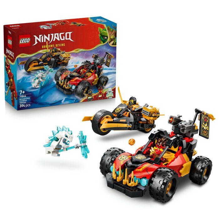 LEGO NINJAGO 71864 Véhicules Combinables de Kai et Cole - Jouet Voiture de Ninja des 7 ans