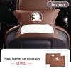 ptncy6 Car Armrest Box Seat Back Hanging Tissue Bag Cover Tissue Storage Accessories For Skoda Kamiq Karoq Octavia 2 3 Rapid Scala Kami