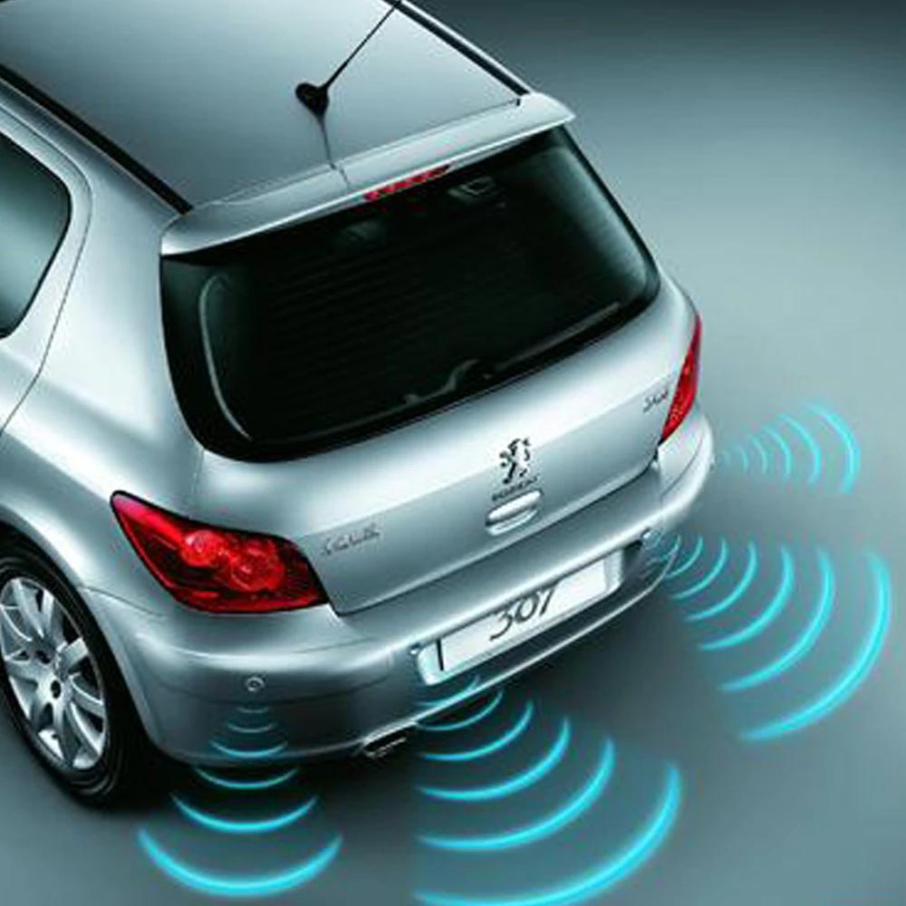 Оригинальные плоские датчики парковки в стиле 'бант' для системы Parktronic автомобиля с монитором заднего вида Черный Серебристый Белый