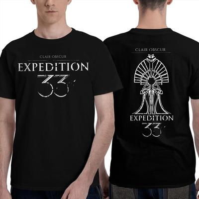 Винтажная футболка Clair Obscur Expedition 33 The Paintress Футболки Модная футболка для мужчин Летняя Y2K Веселые повседневные футболки с коротким рукавом