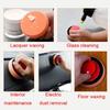 Car Wax Applicator Pads Set With Red Handle Soft Sponge Applicators Foam Wax Pad For Polishing And Cleaning Cars