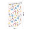 Summer wallpaper white, coral and azure for living room and bedroom 50x1000