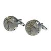 Kamakura Cufflinks Workshop Silver Round Watch Movement Cufflinks Cf270