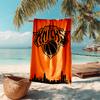Водостойкое пляжное полотенце с узором логотипа Knicks - мягкое, впитывающее, быстросохнущее, можно стирать в машине - идеально для плавания, кемпинга, купания
