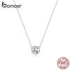 Simple Minimalist Short Necklace for Women 925 Sterling Silver Cubic Zircon Chain Necklaces
