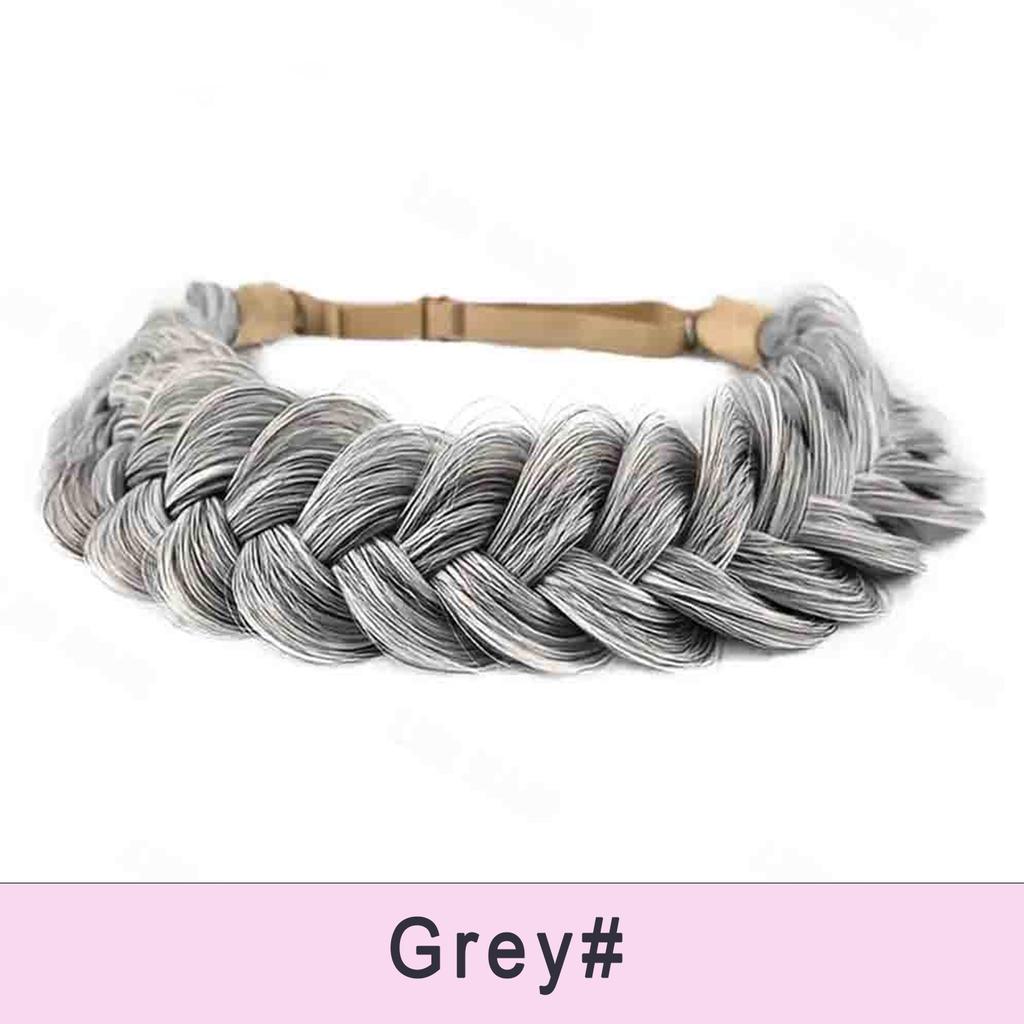 MISS WIG Регулируемая плетеная повязка на голову ручной работы - высокотемпературный головной убор из натурального волокна для женщин