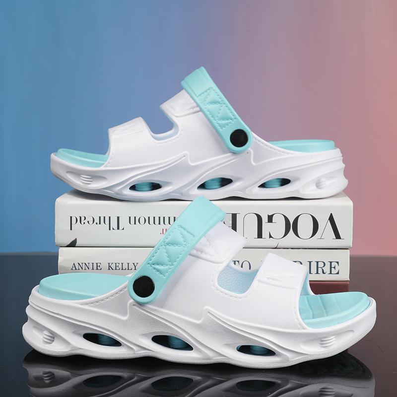 Мода 2025 Новые мужские массажные тапочки Домашние уличные сандалии Пляжные удобные мягкие шлепанцы Клоги Повседневная обувь Мужчины Женщины Домашние тапочки