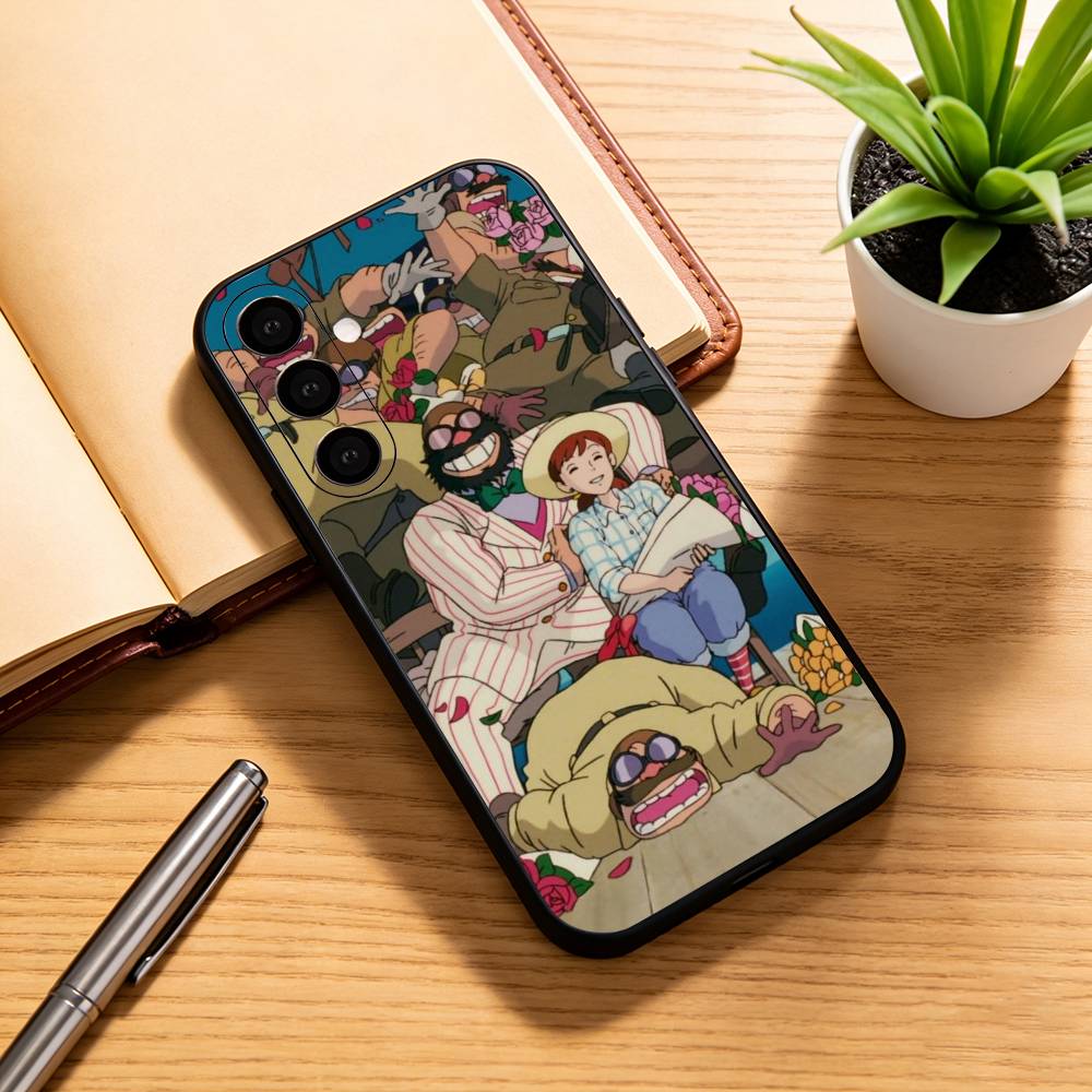 Anime Red Pig Cool Phone Case Black Silicone Soft For Samsung Galaxy A73,A72,A71,A70,A53,A52,A51