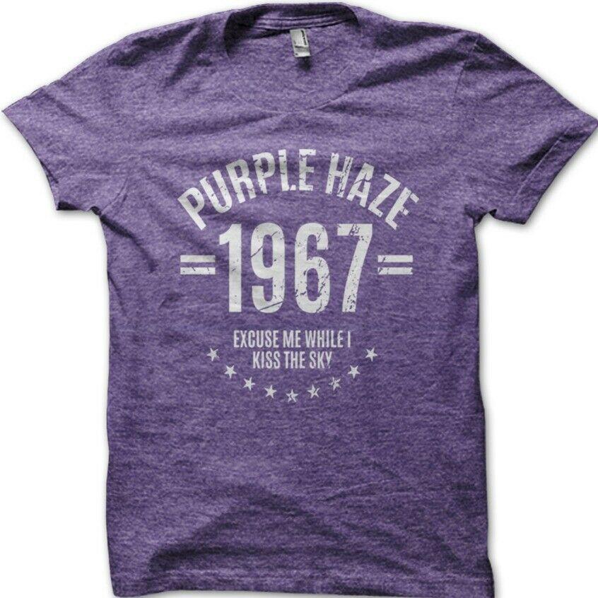 Unisex shirt Cotton Oversize Large Size Purple Haze 1967 Jimmy Hendrix Inspired Cotton T-Shirt