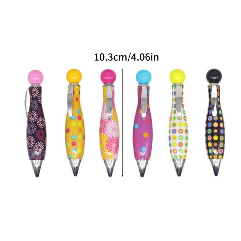 6 Pcs Ballpoint Pen Small Pen Big Fat Pen Wide Grip Pen Gift Pen Smooth Writing Pen School Office Supplies for Teacher