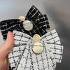Vintage Pearl Collar Pins Cloth Bowknot Necktie Elegant Bow Brooches  Wedding