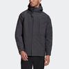 Adidas 3-In-1 Outdoor Sports Hooded Jacket Men Outerwear Black GE9893