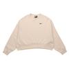 (WMNS) Женская толстовка Sportswear Essential Fleece Crew 'Бежевый' CK0168-140