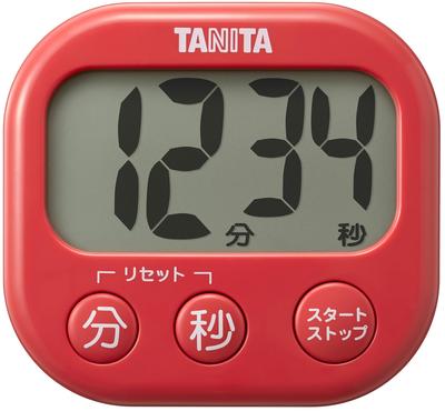 Цифровой таймер антибактериальный видимый таймер вишнево-красный TD-429-RD