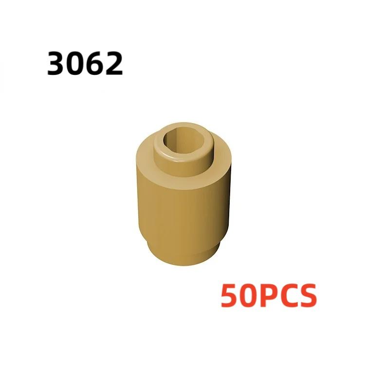 50 шт. 3062b 30068 35390 3062 аксессуары 1x1 цилиндрический кирпич DIY строительные блоки развивающие игрушки городская игрушка