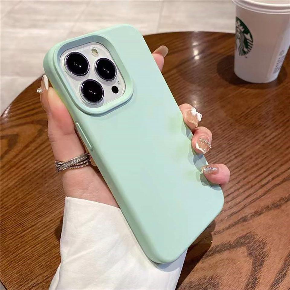 Liquid Silicone Case For For Iphone 16 15 14 13 12 11 Pro Max Shockproof Soft Back Protection Cover For 16 series Phone Accessories
